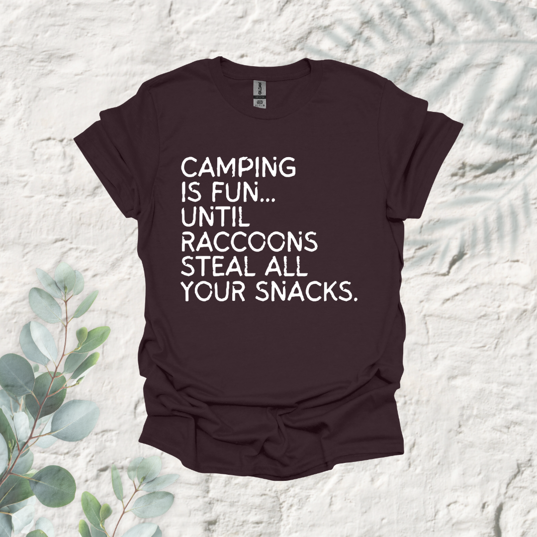 Camping Is Fun Untill Raccons Steal All Your Snacks