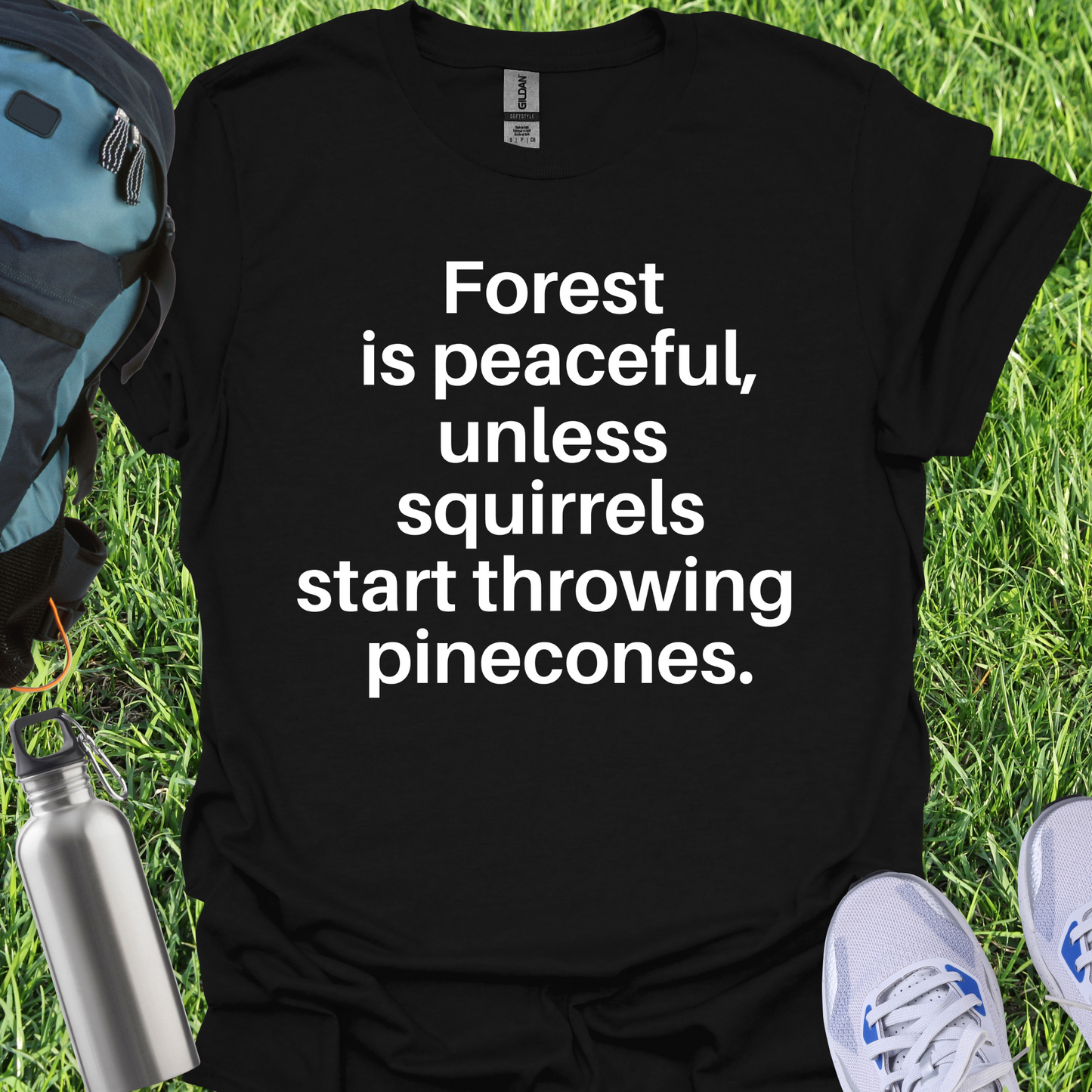 Forest Is Peaceful Unless Squirrels Start Throwing Pinecones