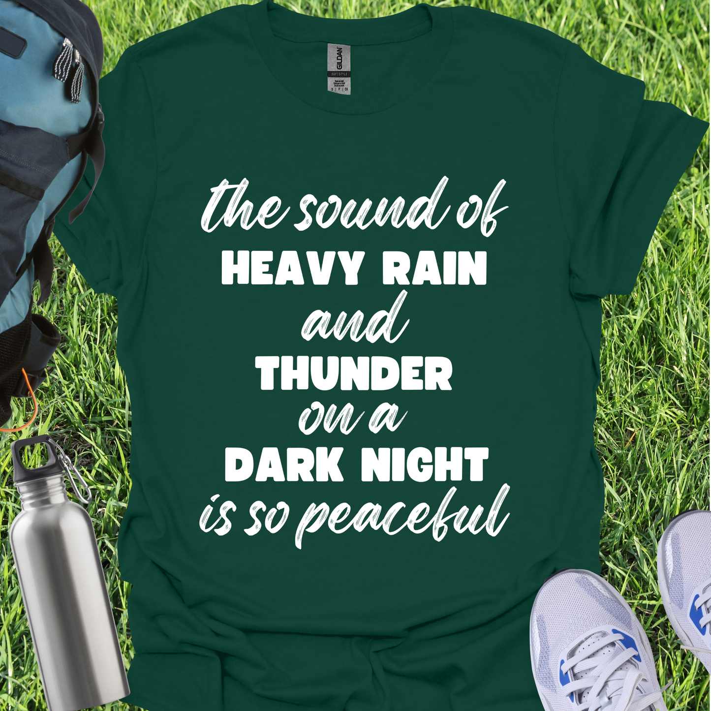 The Sound Of Heavy Rain And Thunder On A Dark Night Is So Peaceful