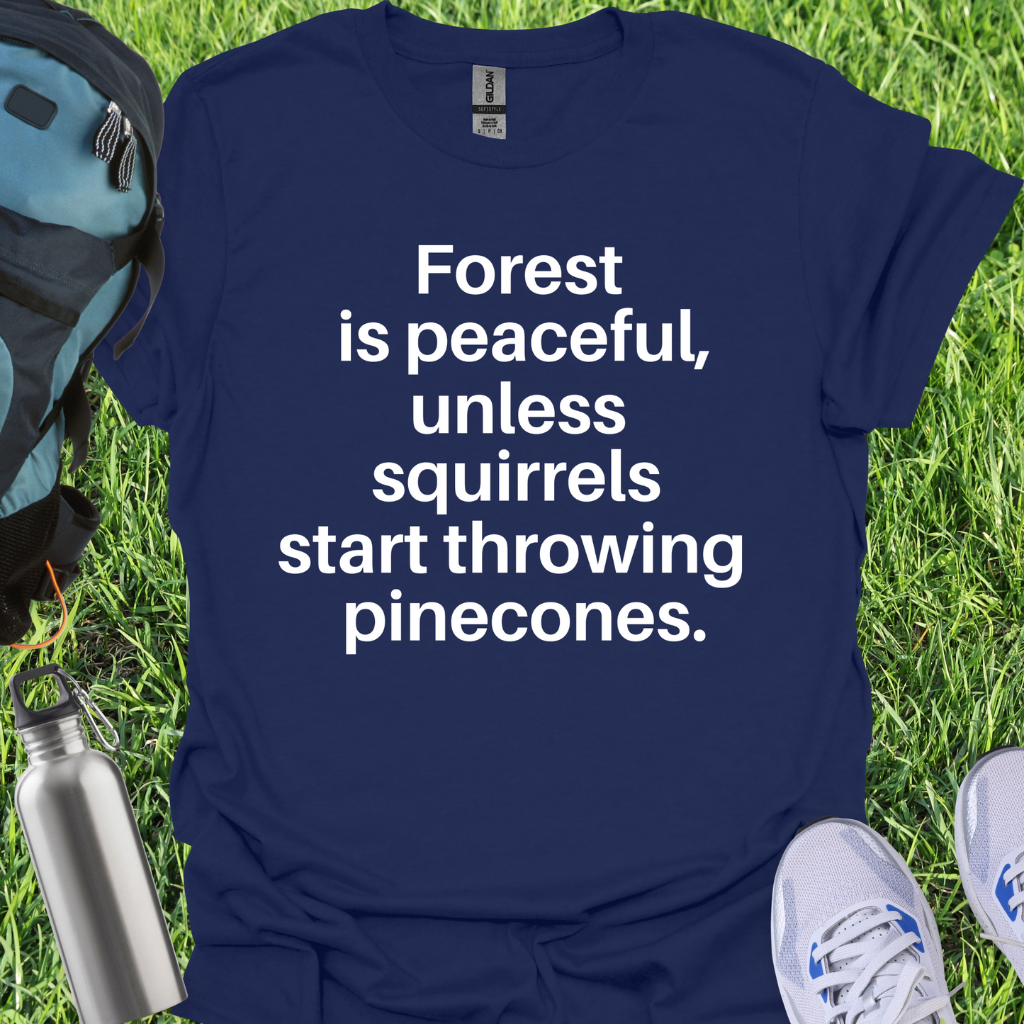 Forest Is Peaceful Unless Squirrels Start Throwing Pinecones