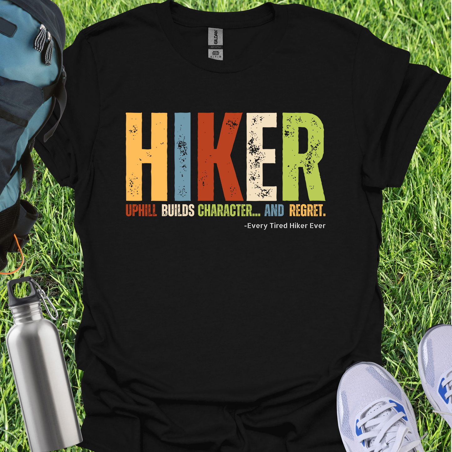 Hiker Uphill Builds Character And Regret