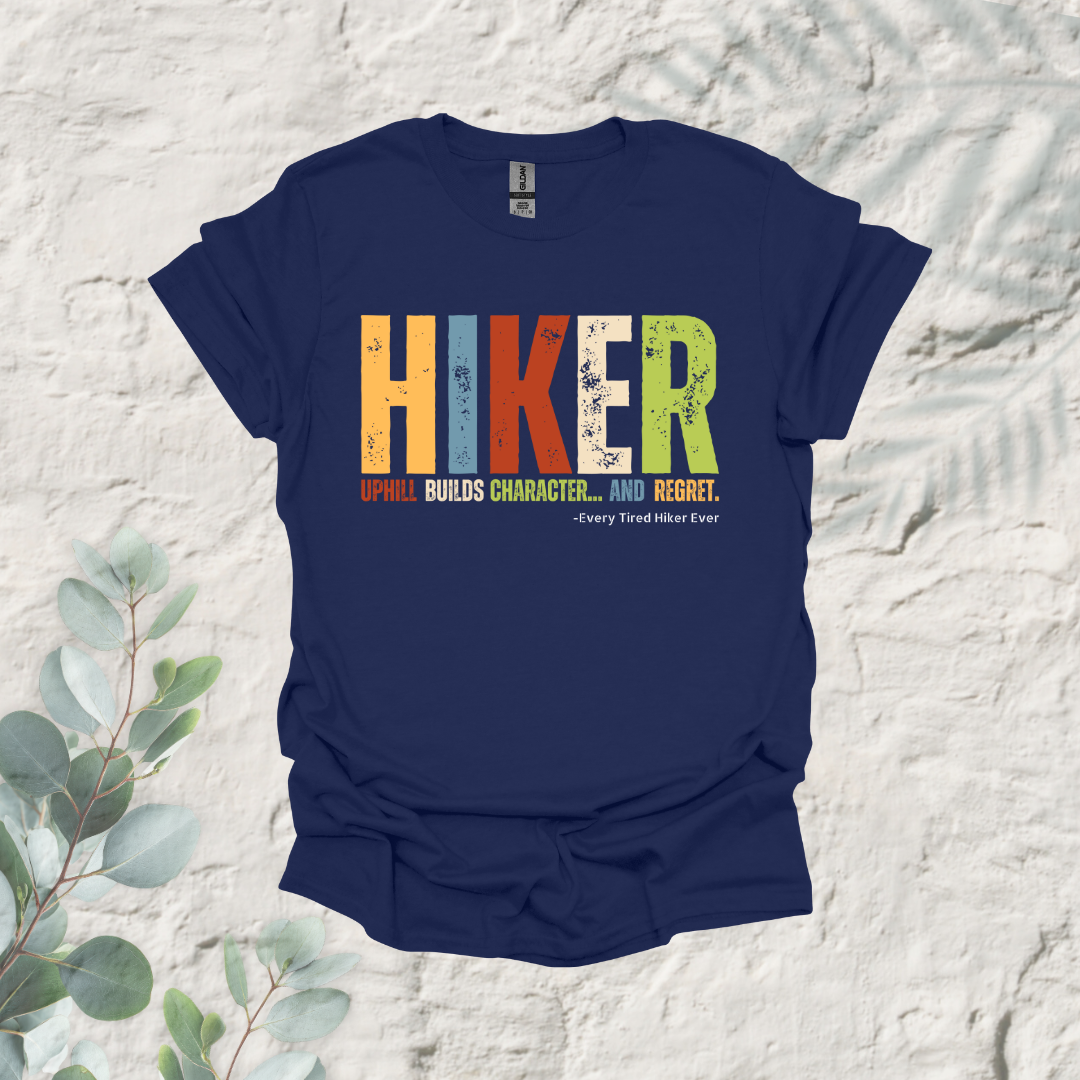 Hiker Uphill Builds Character And Regret