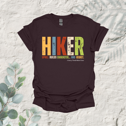 Hiker Uphill Builds Character And Regret