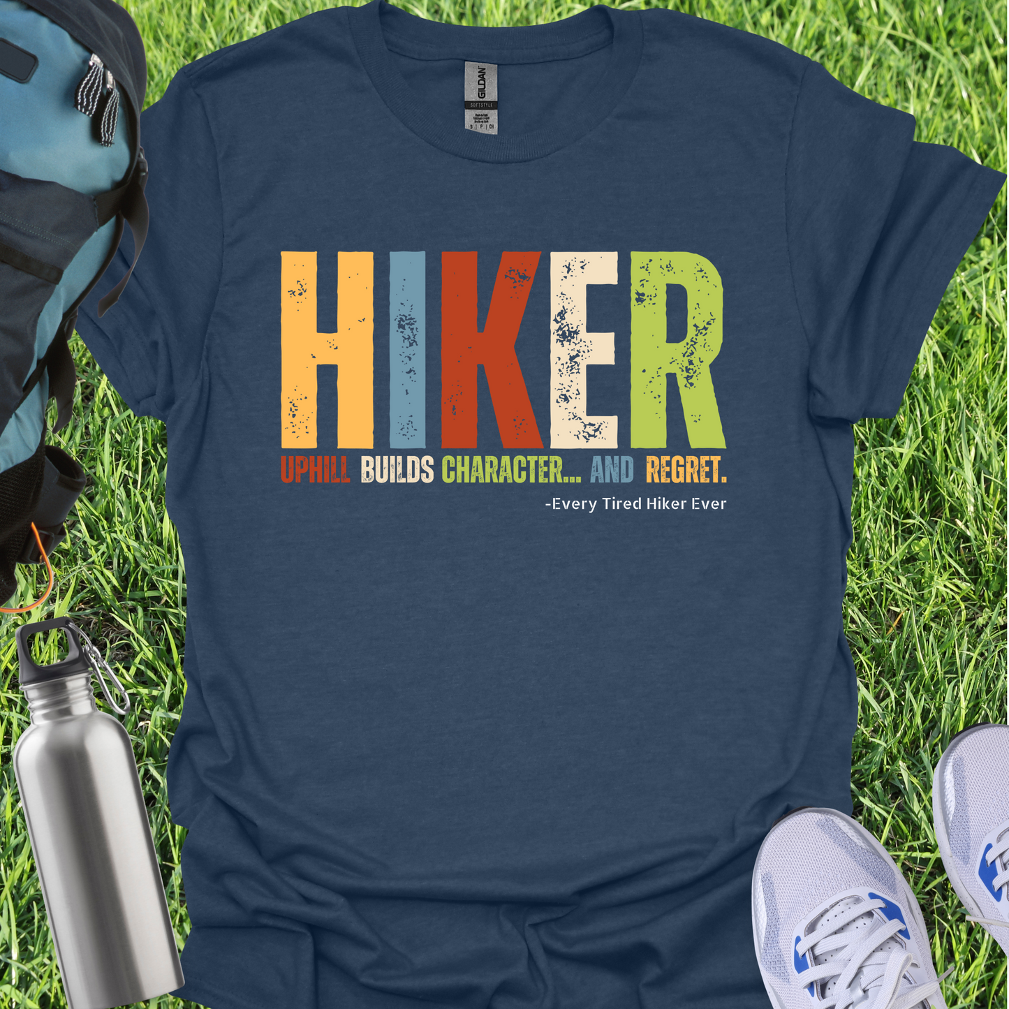 Hiker Uphill Builds Character And Regret