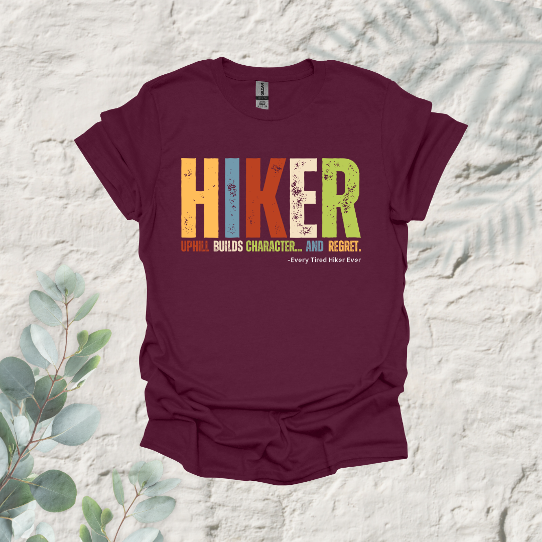 Hiker Uphill Builds Character And Regret