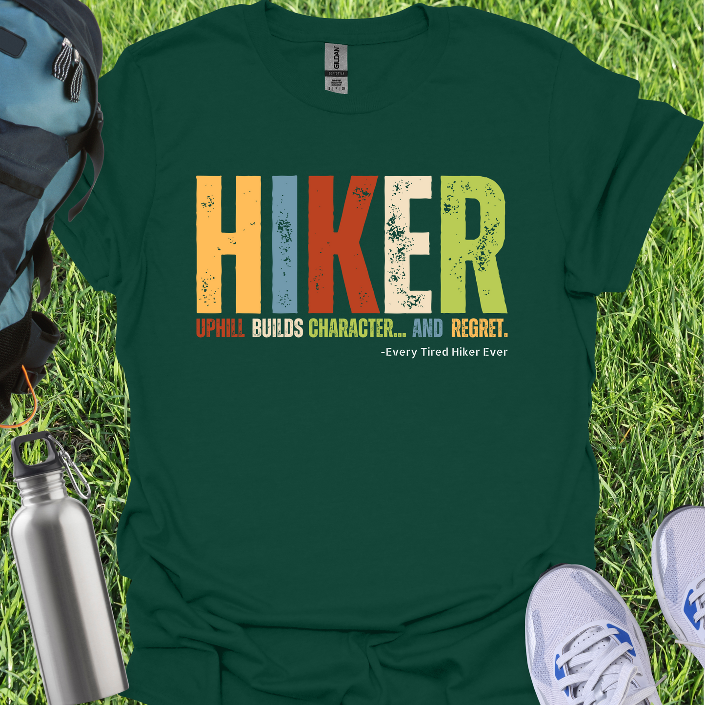 Hiker Uphill Builds Character And Regret