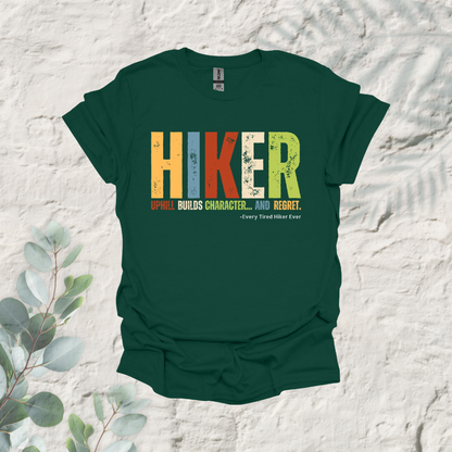 Hiker Uphill Builds Character And Regret