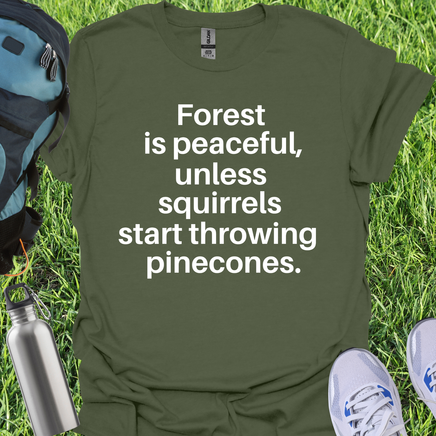 Forest Is Peaceful Unless Squirrels Start Throwing Pinecones