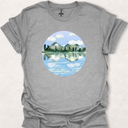 Stillwater lake t-shirt in sport grey