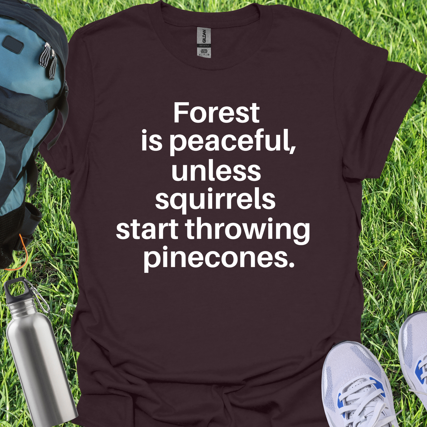 Forest Is Peaceful Unless Squirrels Start Throwing Pinecones