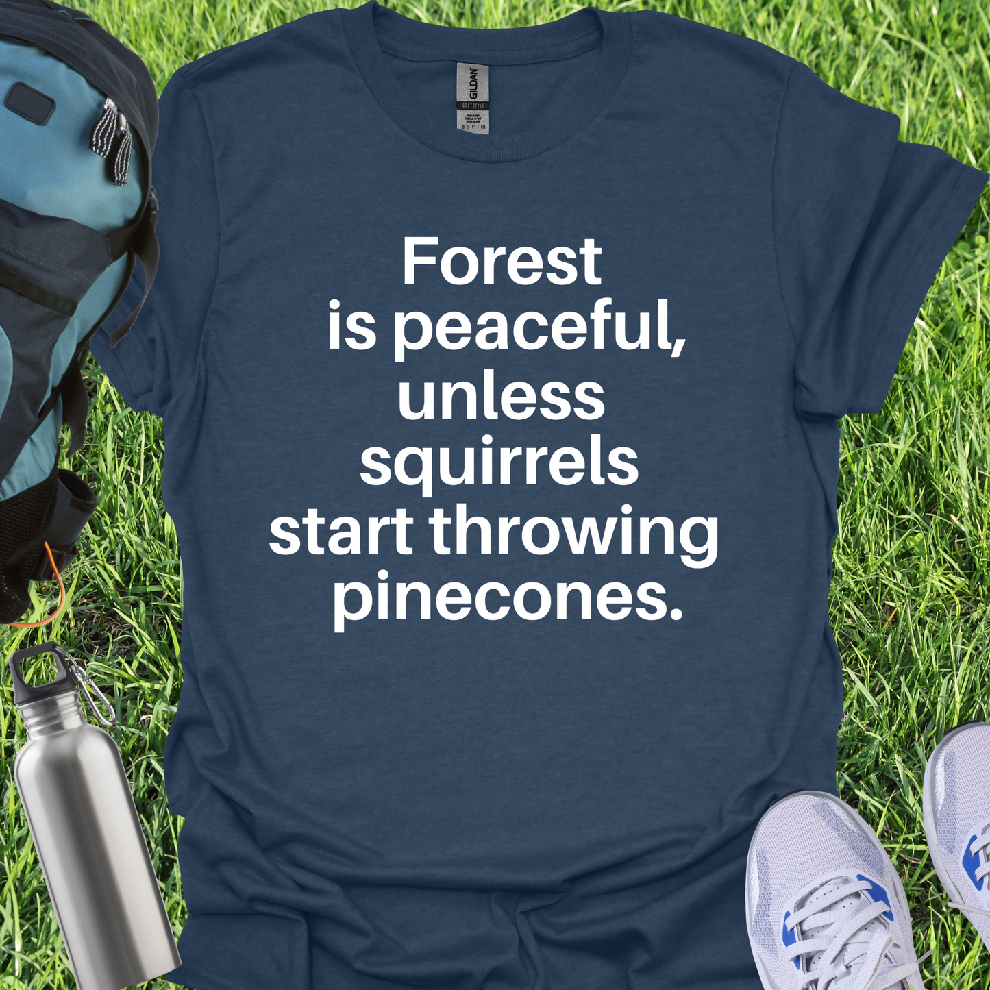 Forest Is Peaceful Unless Squirrels Start Throwing Pinecones