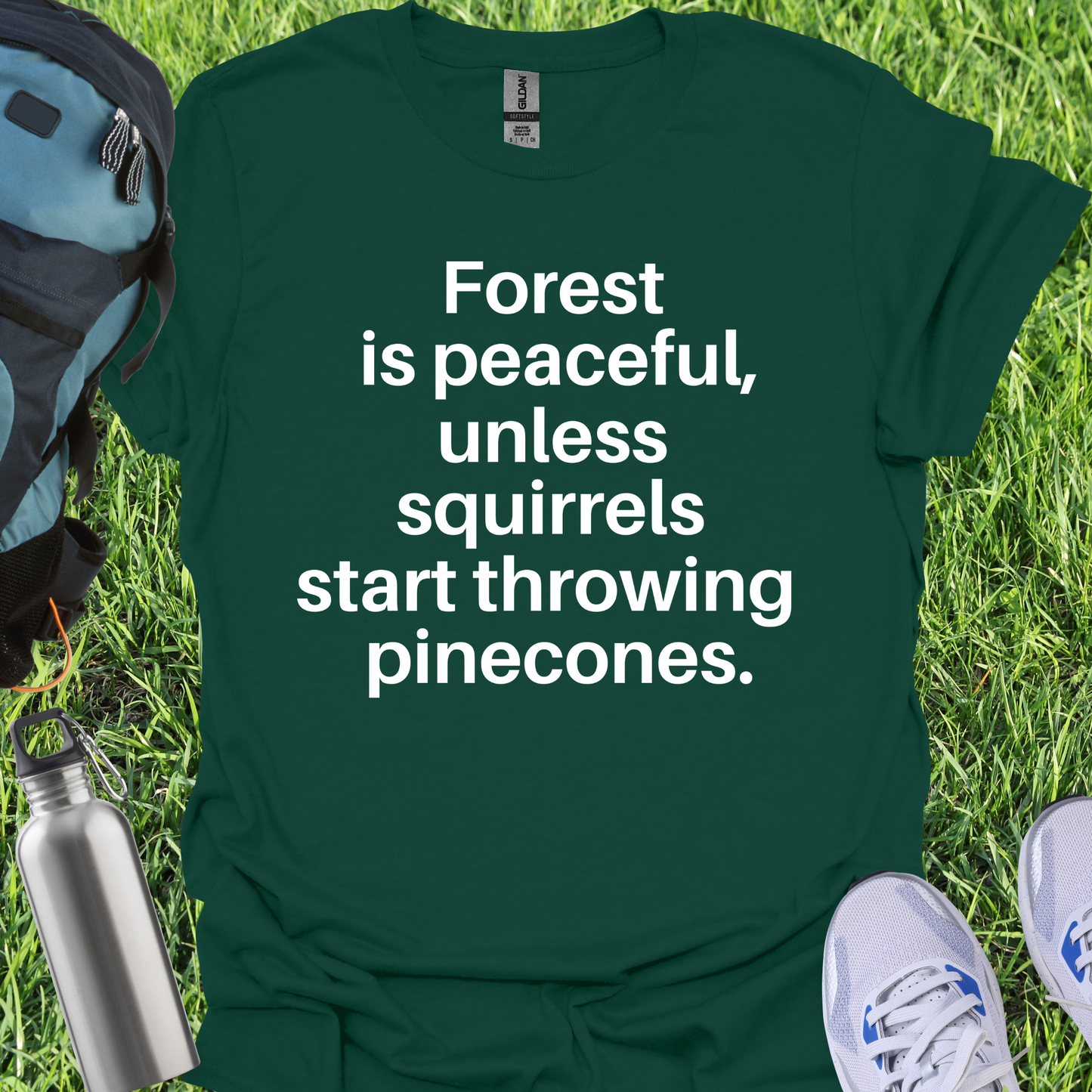 Forest Is Peaceful Unless Squirrels Start Throwing Pinecones